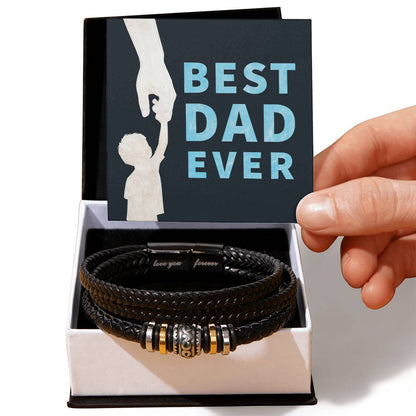 Best Dad Ever - Love You Forever Bracelet - Gift for Dad