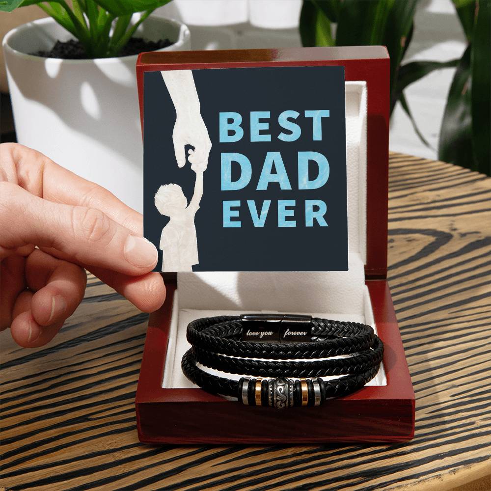 Best Dad Ever Love You Forever Bracelet – Gift for Dad