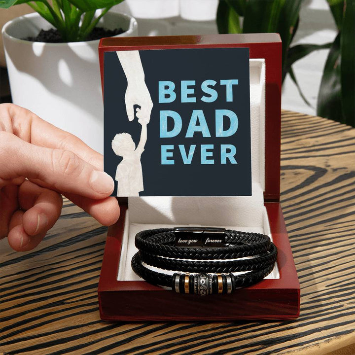 Best Dad Ever Love You Forever Bracelet – Gift for Dad