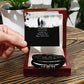 To My Dad, I Would Not Be Who I Am Today Without You - Happy Father's Day - Men's "Love You Forever" Bracelet - Gift for Dad