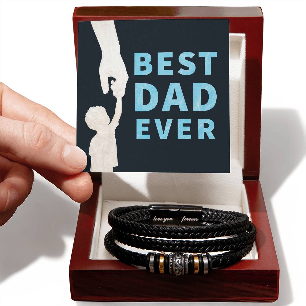 Best Dad Ever Love You Forever Bracelet – Gift for Dad