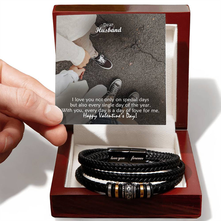 Dear Husband, I Love You Not Only On Special Days But Also Every Single Day Of The Year – Love You Forever Bracelet – Gift for Husband