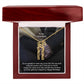 To My Grandma, I Hope You Enjoy Your Day & That You Receive All Of The Gifts You Wished For - Multi Vertical Name Necklace with Message Card - Gift for Grandma
