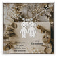 To My Grandma, Thank You For Your Infinite Love & Wisdom - Kid Charm Necklace (w/MC) - Gift for Grandma