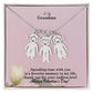 To My Grandma, Spending Time With You Is A Favorite Memory In My Life, Thank You For Your Endless Love! - Kid Charm Necklace (w/MC) - Gift for Grandma