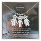 To My Grandma, I Can't Help But Feel So Much Gratitude For All The Love You've Shown & All The Lessons You've Shared - Kid Charm Necklace (w/MC) - Gift for Grandma