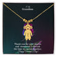 To My Grandma, Thank You For Your Stories And Memories, I Cherish The Time We Spend Together - Kid Charm Necklace (w/MC) - Gift for Grandma