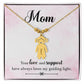 Mom, Your Love & Support Have Always Been My Guiding Light - Kid Charm Necklace (w/MC) - Gift for Mom