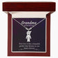 Grandma, Your Love Is Like A Beautiful Garden That Blooms In Our Hearts Forever - Kid Charm Necklace (w/MC) - Gift for Grandma