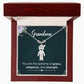 Grandma, You Are The Epitome Of Grace, Elegance, & Strength - Kid Charm Necklace (w/MC) - Gift for Grandma