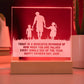 Today Is A Dedicated Reminder - Happy Father's Day, Dad - Engraved Acrylic Square Plaque - Gift for Dad