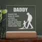 Daddy, Thanks For Being My Hero - Engraved Acrylic Square Plaque - Gift for Dad