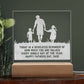 Today Is A Dedicated Reminder - Happy Father's Day, Dad - Engraved Acrylic Square Plaque - Gift for Dad