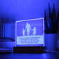 Today Is A Dedicated Reminder - Happy Father's Day, Dad - Engraved Acrylic Square Plaque - Gift for Dad