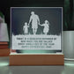 Today Is A Dedicated Reminder - Happy Father's Day, Dad - Engraved Acrylic Square Plaque - Gift for Dad