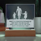 Today Is A Dedicated Reminder - Happy Father's Day, Dad - Engraved Acrylic Square Plaque - Gift for Dad
