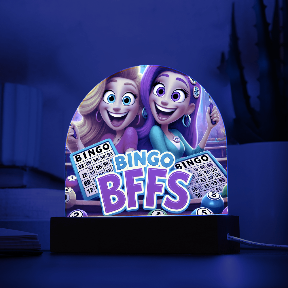 Bingo BFFS Acrylic Dome Plaque – Gift for Her