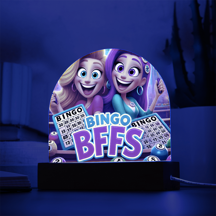 Bingo BFFS Acrylic Dome Plaque – Gift for Her