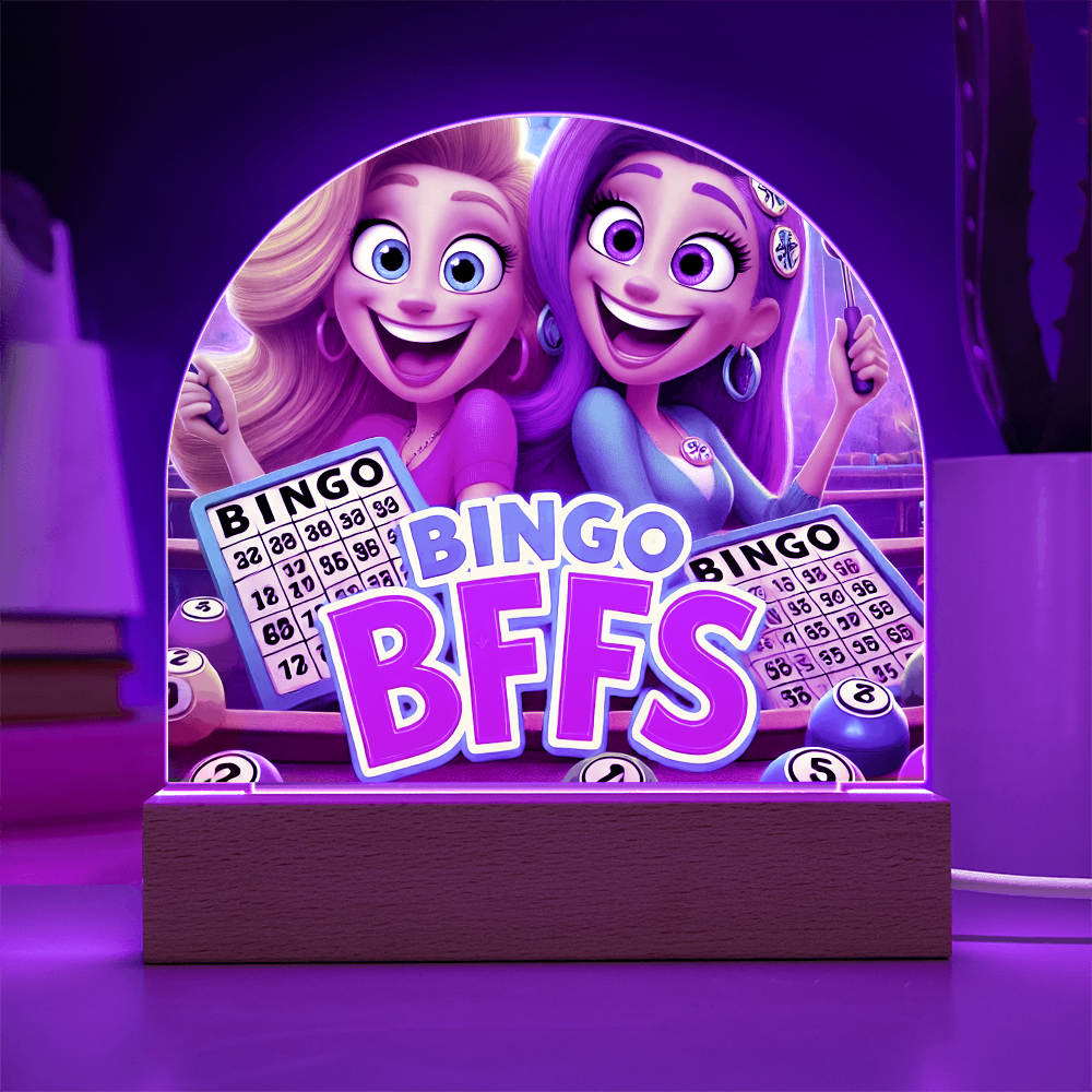 Bingo BFFS Acrylic Dome Plaque – Gift for Her