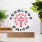 Fearless Faith - Printed Circle Acrylic Plaque - Gift for Her - Gift for Him
