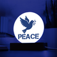 PEACE - Printed Circle Acrylic Plaque - Gift for Her - Gift for Him