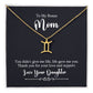 To My Bonus Mom Gemini, You Didn't Give Me Life, Life Gave Me You - Zodiac Symbol Necklace - Gift for Mom