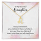 To My Beautiful Daughter Leo, Always Remember, You Are Braver Than You Believe  - Zodiac Symbol Necklace - Gift for Daughter