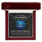 To My Beautiful Libra Daughter, Honest, Caring & Diplomatic -  Zodiac Symbol Necklace - Gift for Daughter