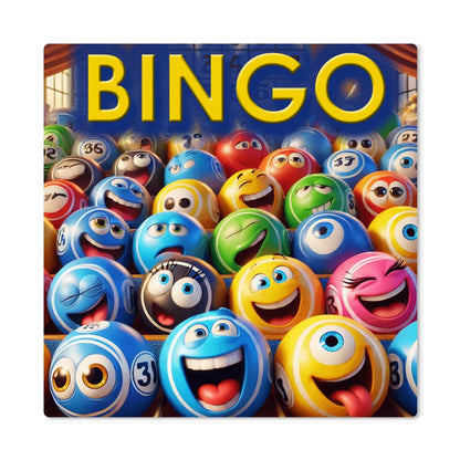 Bingo 1 - High Gloss Metal Art Print (1:1) - Gift for Her - Gift for Him