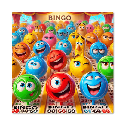 Bingo 2 - High Gloss Metal Art Print (1:1) - Gift for Her - Gift for Him