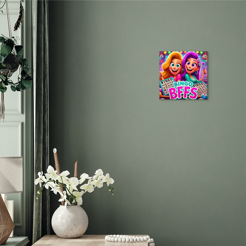 Bingo BFFS 2 - High Gloss Metal Art Print (1:1) - Gift for Her