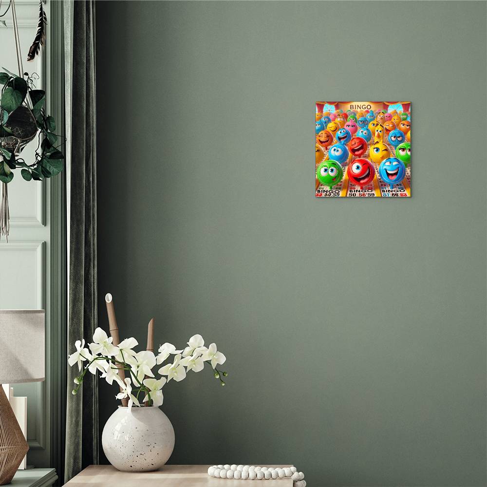 Bingo 2 - High Gloss Metal Art Print (1:1) - Gift for Her - Gift for Him