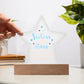 Sisters Are Like Stars, You Can't Always See Them, But You Know They're Always There - Printed Star Acrylic Plaque - Gift for Sister