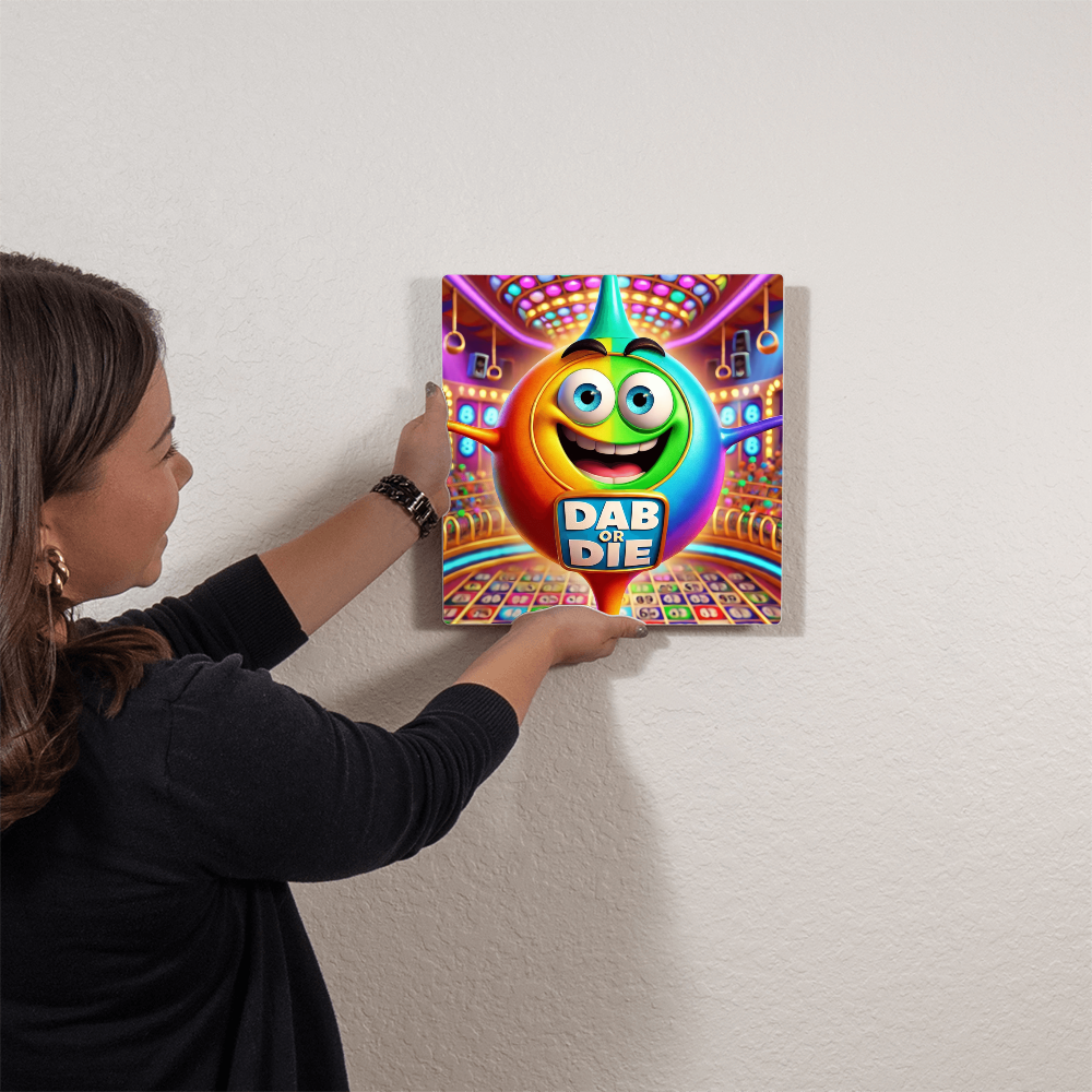Dab Or Die 02 - High Gloss Metal Art Print (1:1) - Gift for Her - Gift for Him