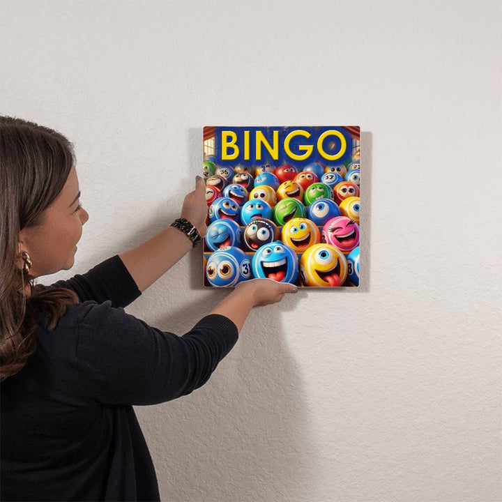 Bingo – High Gloss Metal Art Print – Gift for Her – Gift for Him