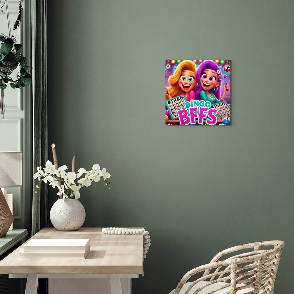 Bingo BFFS 1 - High Gloss Metal Art Print (1:1) - Gift for Her