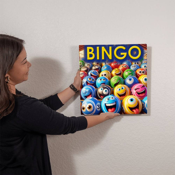 Bingo – High Gloss Metal Art Print – Gift for Her – Gift for Him