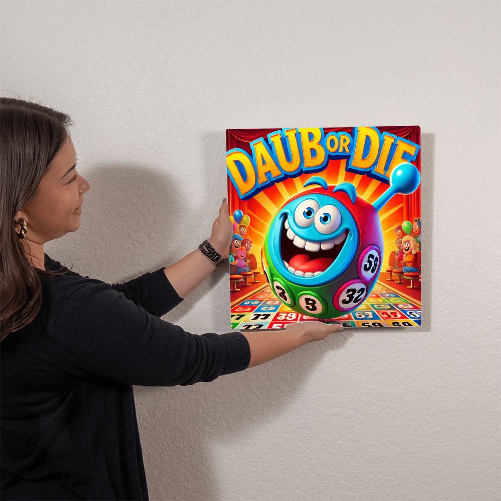 Dab Or Die 03 - High Gloss Metal Art Print (1:1) - Gift for Her - Gift for Him