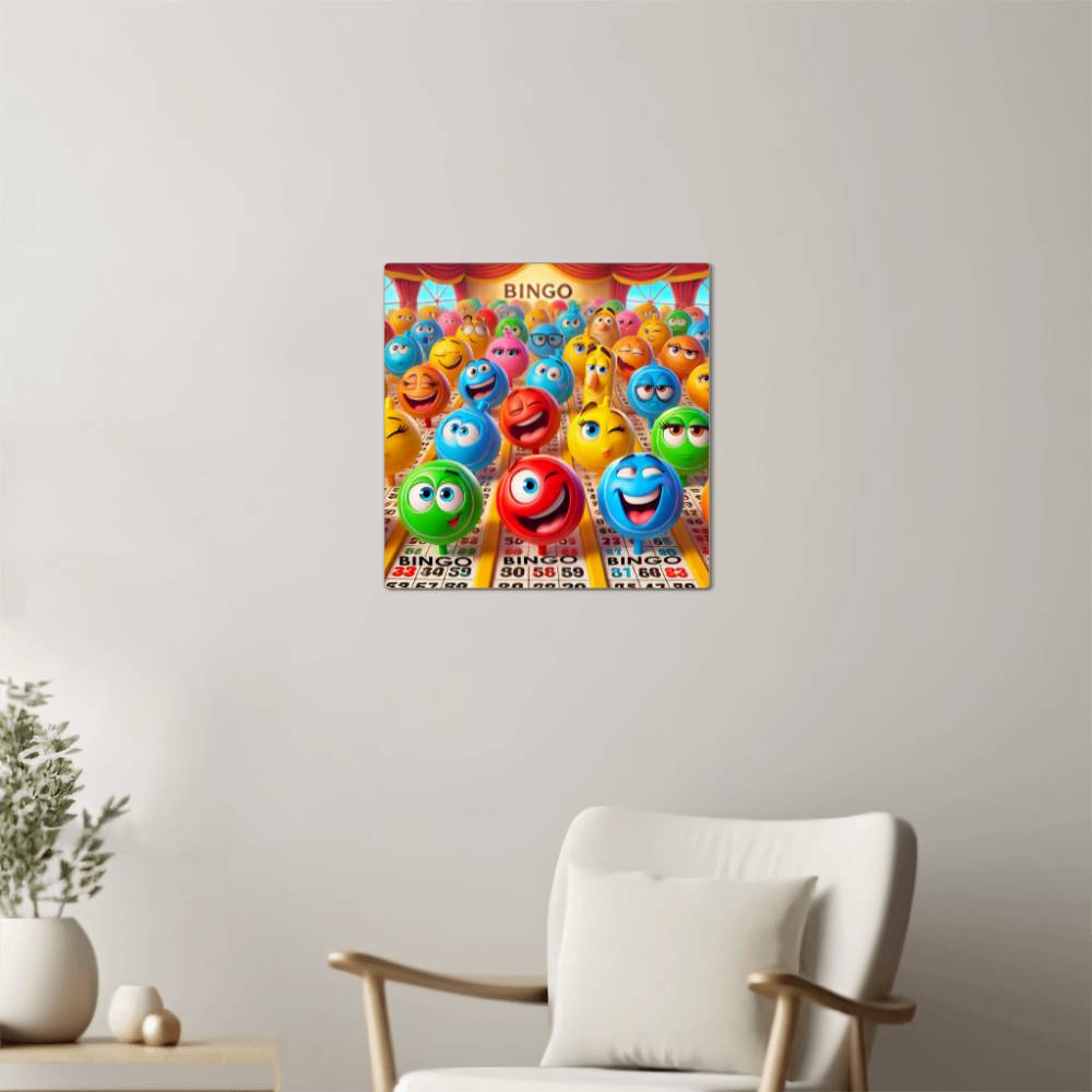 Bingo – High Gloss Metal Art Print – Gift for Her – Gift for Him