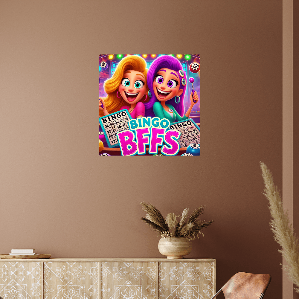 Bingo BFFS Metal Art Print – Gift for Her