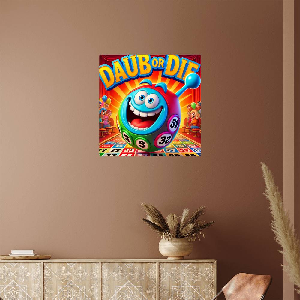 Dab Or Die – High Gloss Metal Art Print – Gift for Her – Gift for Him