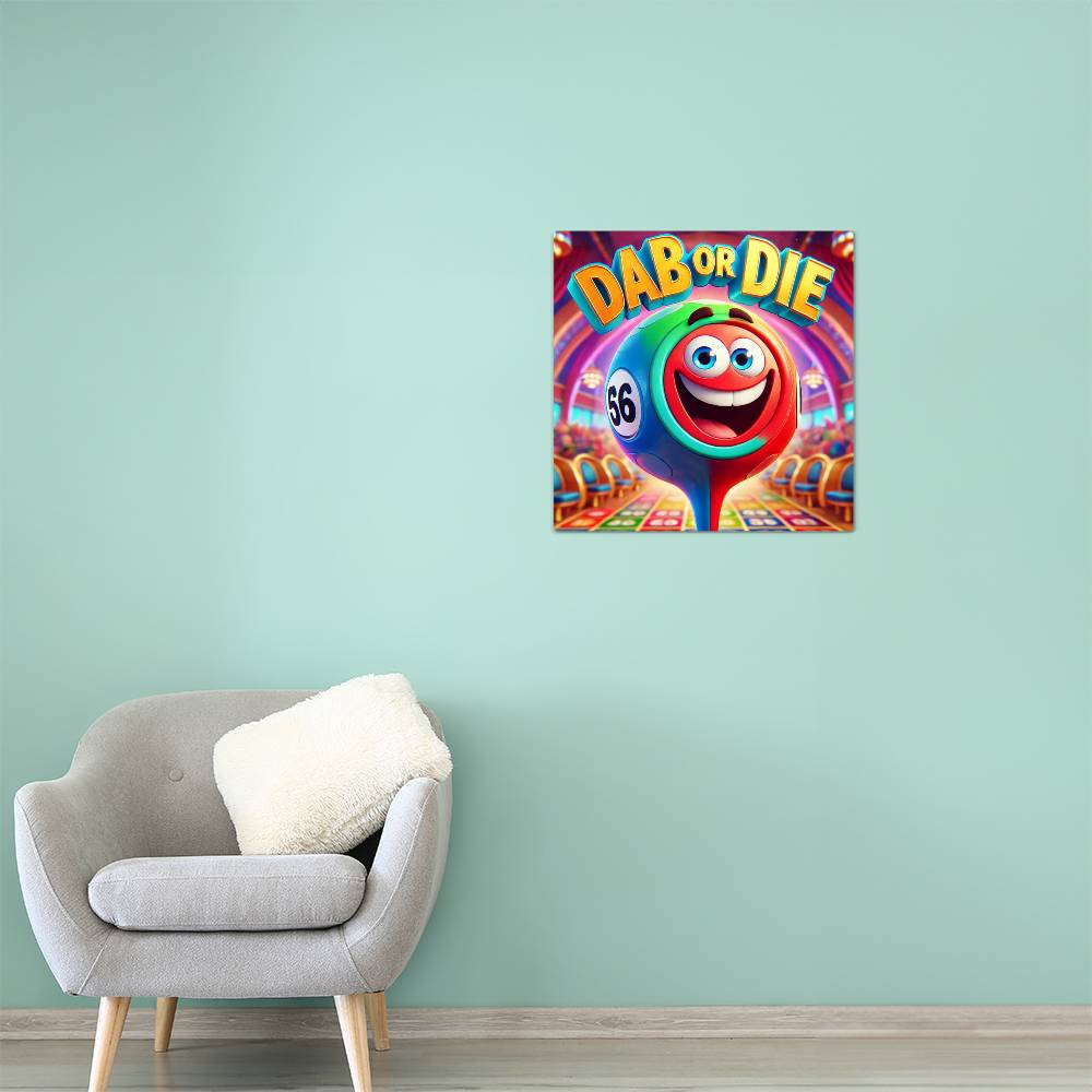 Dab Or Die 1 - High Gloss Metal Art Print (1:1) - Gift for Her - Gift for Him