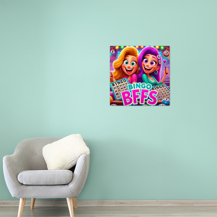 Bingo BFFS Metal Art Print – Gift for Her