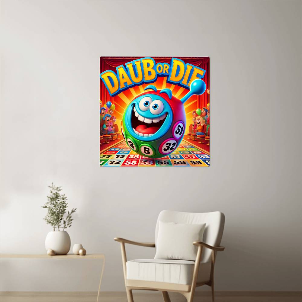 Dab Or Die 03 - High Gloss Metal Art Print (1:1) - Gift for Her - Gift for Him