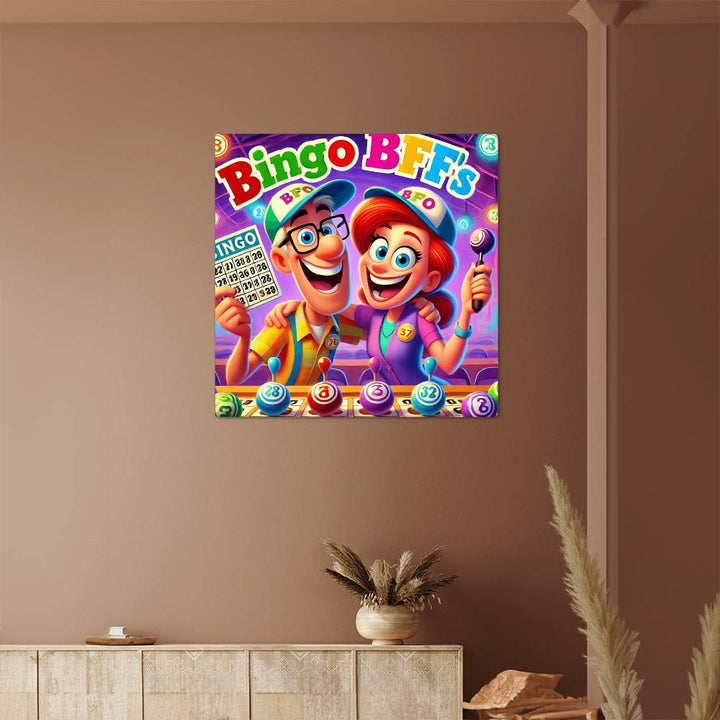 Bingo BFFs – High Gloss Metal Art Print – Gift for Her – Gift for Him