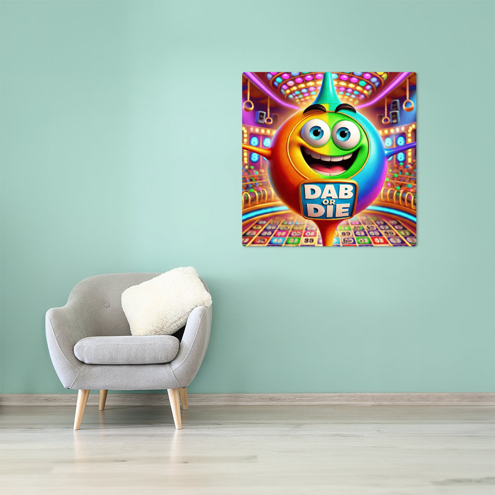 Dab Or Die 02 - High Gloss Metal Art Print (1:1) - Gift for Her - Gift for Him