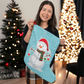 Snowman - Giant Holiday Stocking - Gift for Her - Gift for Him