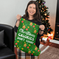 Christmas Calories Don't Count - Giant Holiday Stocking - Gift for Her - Gift for Him