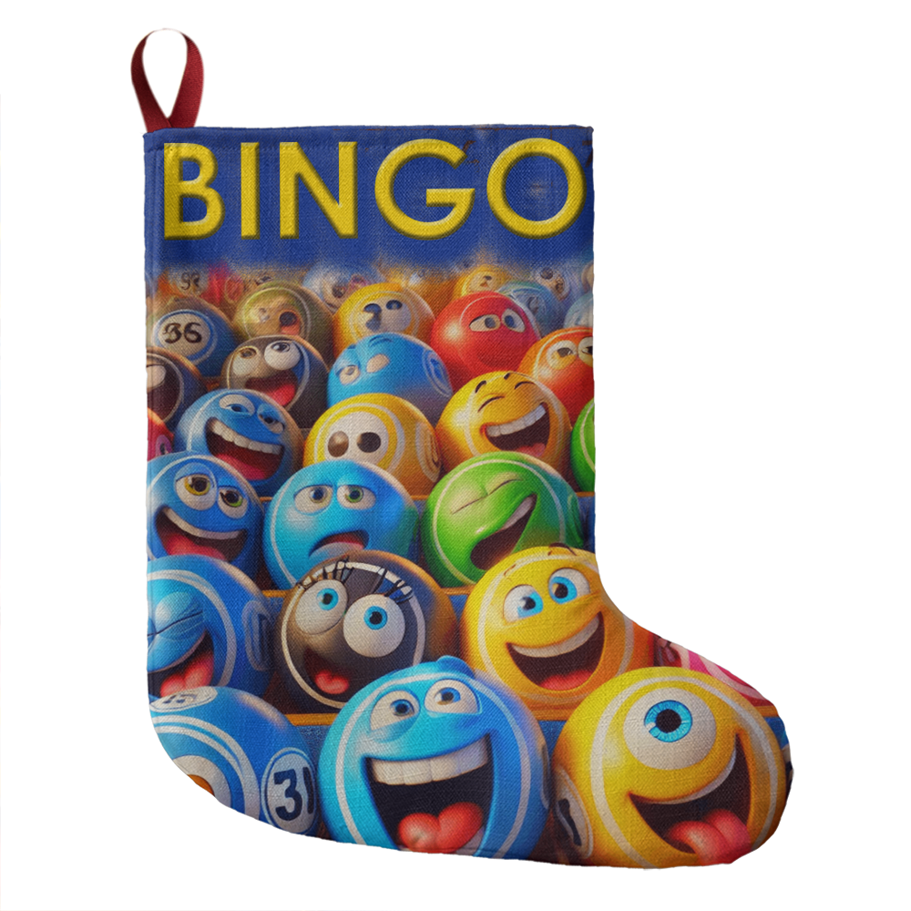 BINGO - Giant Holiday Stocking - Gift for Her - Gift for Him