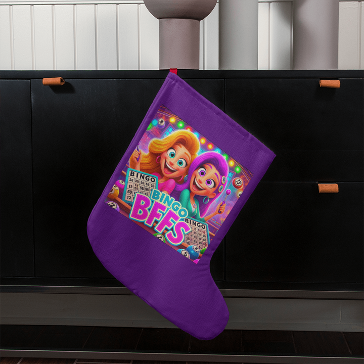 Bingo BFFS Giant Holiday Stocking – Gift for Her - Gift for Him